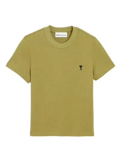 Ami Alexandre Mattiussi Cotton T-shirt In Green