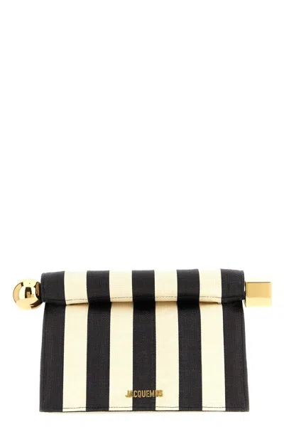 Jacquemus Logo Clutch In Multi