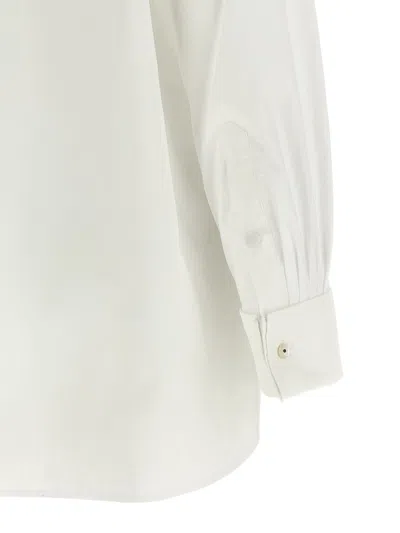 Kenzo Lavalliere Collar Shirt In White
