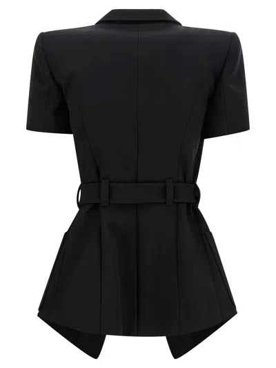 Balmain Grain De Poudre Blazer Blazers Black In Black