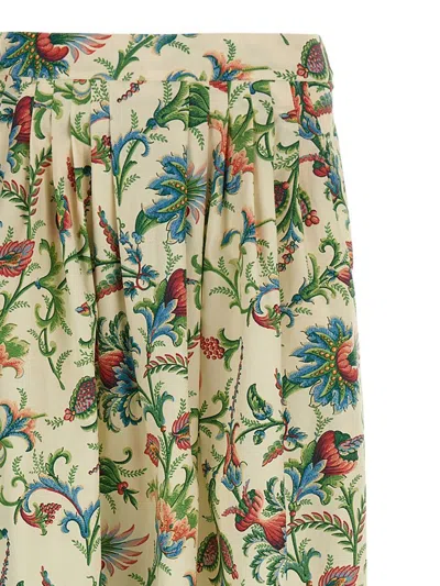 Etro Floral Pattern Skirt Skirts Multicolor In Multi