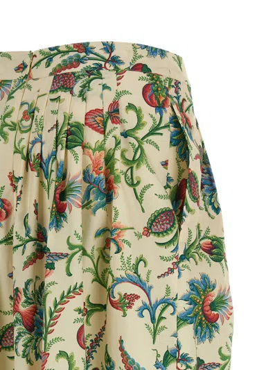 Etro Floral Pattern Skirt Skirts Multicolor In Multi