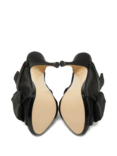 Pre-owned N°21 Peep-toe Mules In Black