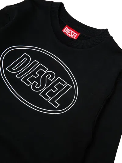 Diesel Scircle Over Sweatshirt In Black