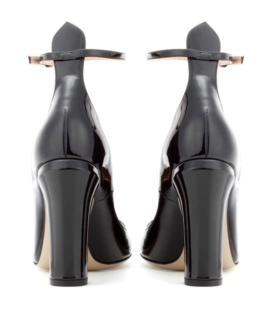 Shop Valentino Tan-go Patent Leather Pumps In Black