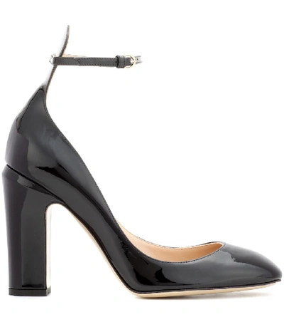 Shop Valentino Tan-go Patent Leather Pumps In Black