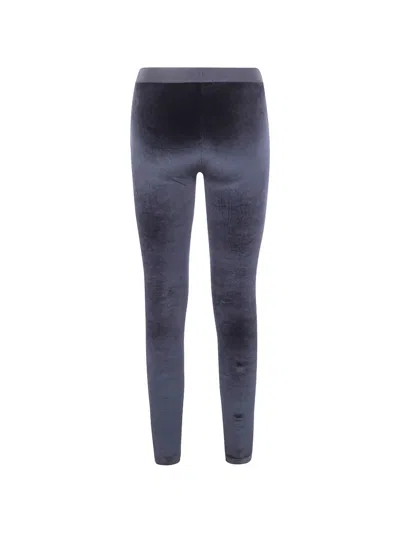 Tom Ford Black Logo Pants In Blue