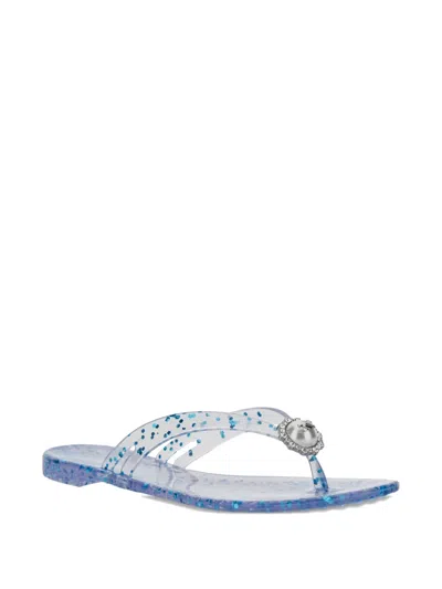 Casadei Embellished Flip-flops In White