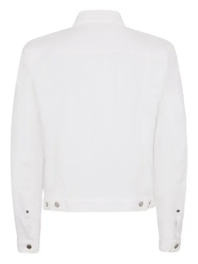 Dsquared2 Logo-patch Button-fastening Jacket In White