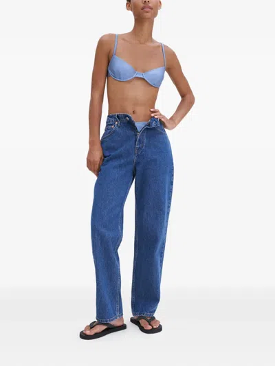 Filippa K Underwire Bikini Top In Blue