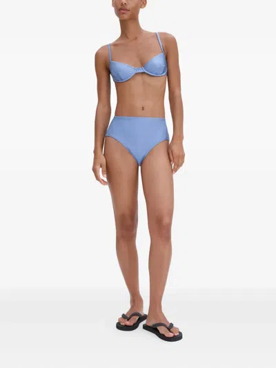 Filippa K Underwire Bikini Top In Blue