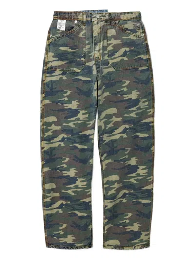 Re/done Patch-pocket Trousers In Blue