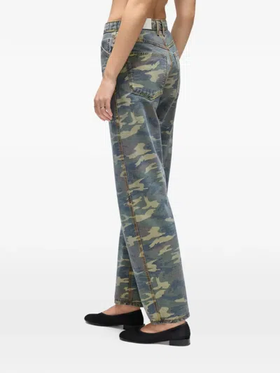 Re/done Patch-pocket Trousers In Blue