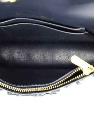 Pre-owned Dior Saddle Rectangular Oblique Canvas Belt Bag In Blue