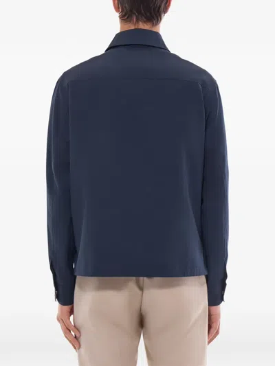 Fursac Classic-collar Jacket In Blue