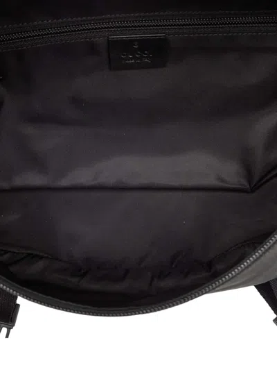 Pre-owned Gucci 2000-2015 Canvas Techno Web Belt Bag In Black