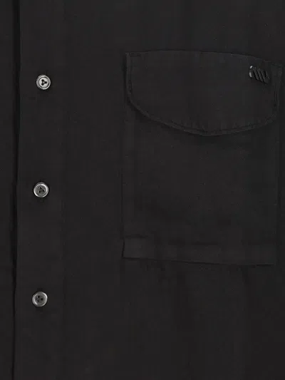 Massimo Osti Studio Patch-pocket Shirt In Black