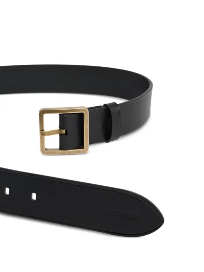 Dsquared2 Twin-buckle Belt In Black