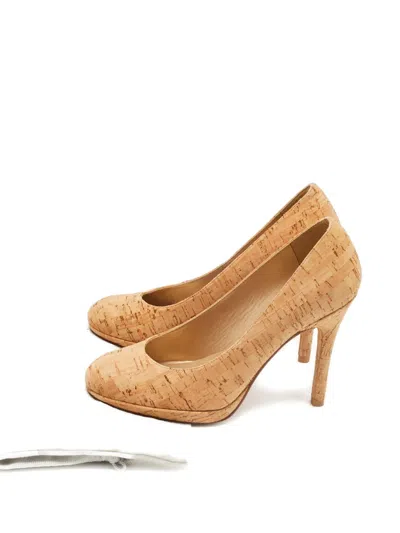 Pre-owned Stuart Weitzman Cork Pumps In Neutral