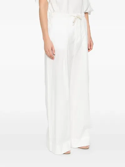 Soeur Hugues Drawstring Trousers In White