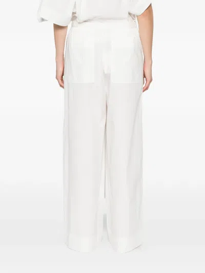Soeur Hugues Drawstring Trousers In White