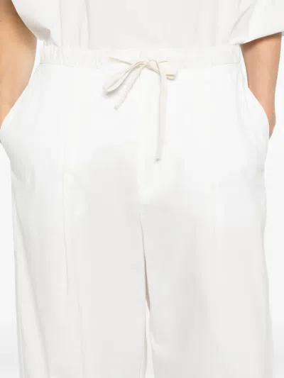 Soeur Hugues Drawstring Trousers In White