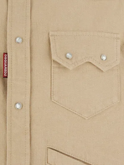 Dsquared2 Long-sleeved Casual Jacket In Neutral