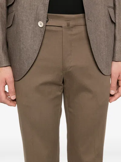 Slowear Button Trousers In Brown