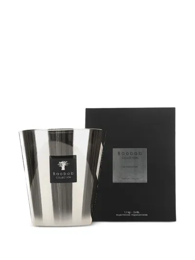 Baobab Les Exclusives Platinum Max 16 Scented Candle In Gray