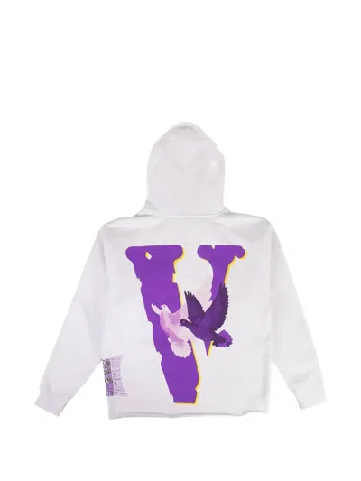 Vlone Nav Doves Hoodie In White