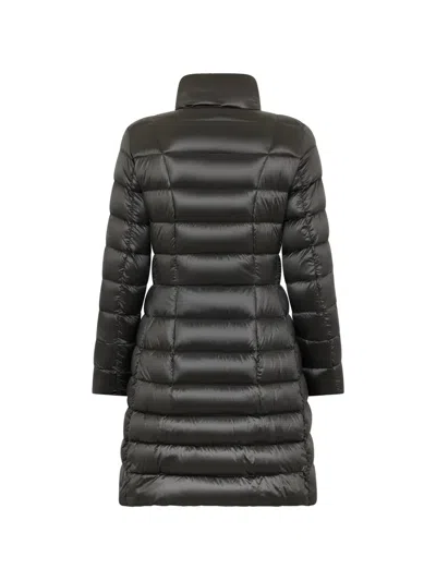 Moorer Button-front Padded Coat In Black