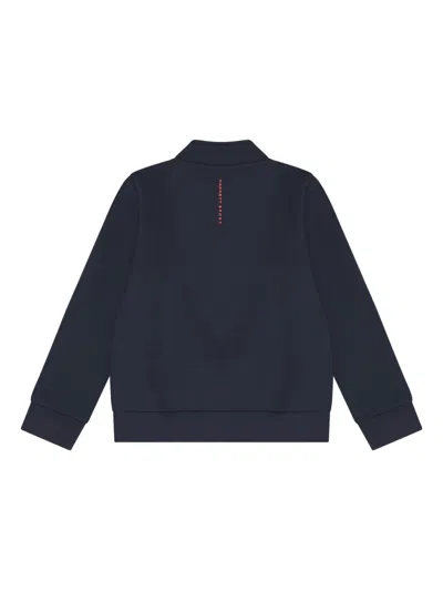 LOUNGE TRACK LOGO拉链条纹袖卫衣