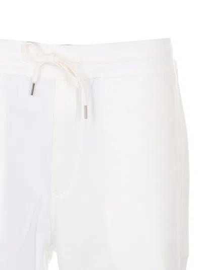 Brunello Cucinelli Leisure Fit Trousers With Drawstring In White