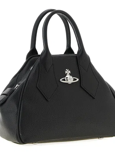 Vivienne Westwood Triangular Silhouette Leather Tote Bag In Black