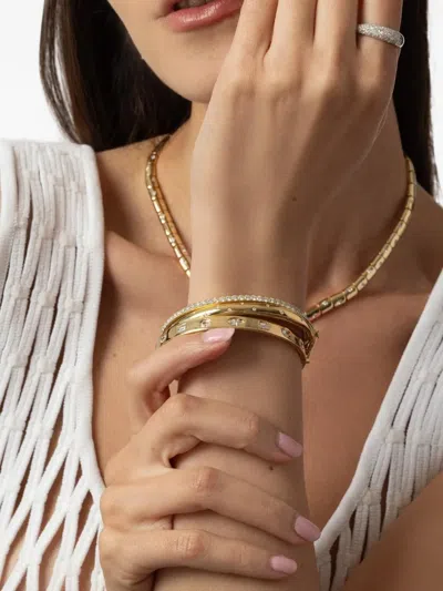 Kwiat Diamond Orbit Bangle In Gold