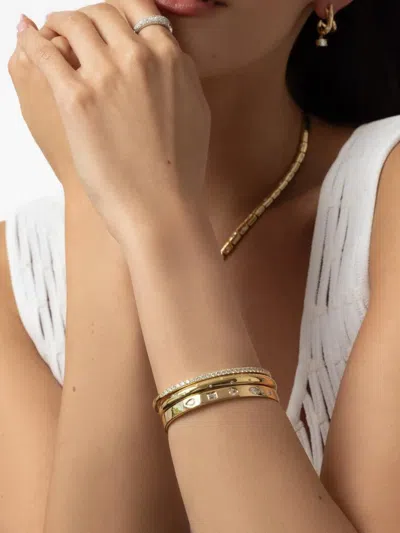 Kwiat Diamond Orbit Bangle In Gold
