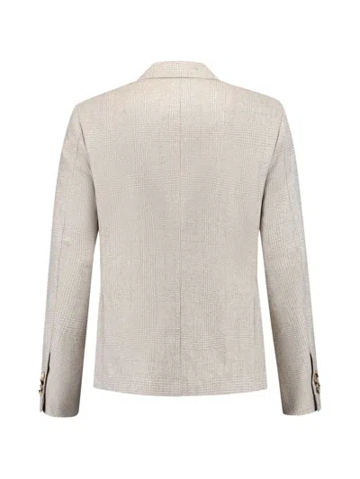 格纹西装夹克