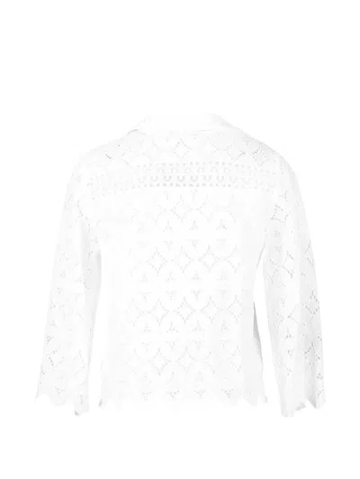 Temptation Positano Lace Shirt In White