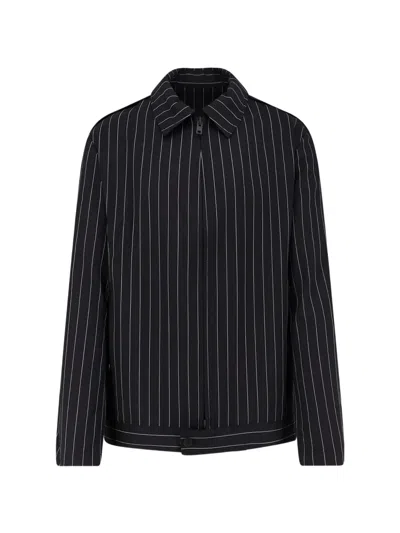 Y-3 Black Refined Wool Ut Blouson Jacket