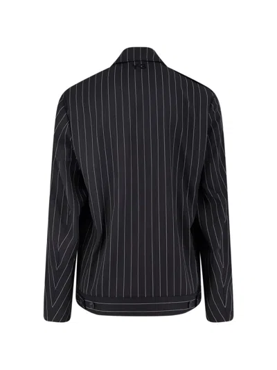 Y-3 Black Refined Wool Ut Blouson Jacket