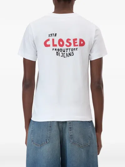 Closed Printed T-shirt In White