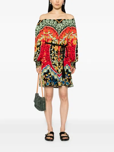 Alice And Olivia Artemis Mini Dress In Red