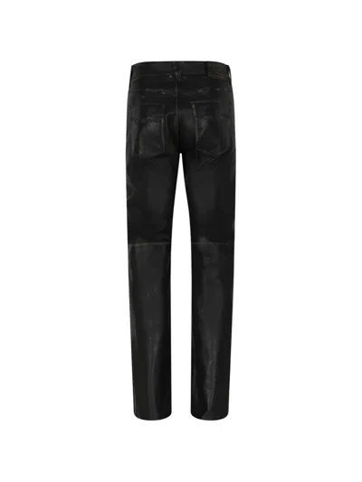Versace Button-fastening Trousers In Black