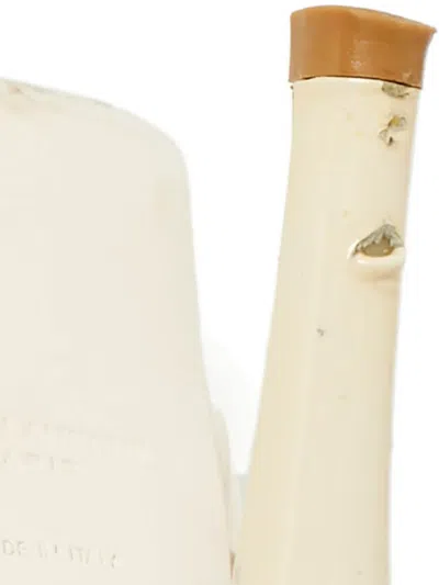 Pre-owned Saint Laurent Tribute Platform Sandals In Neutral