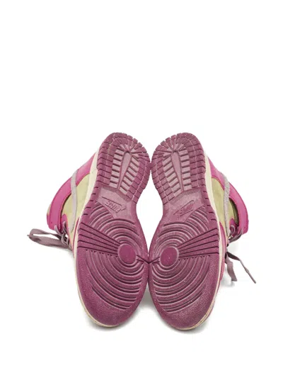 Pre-owned Nike Dunk 高帮运动鞋 In Pink
