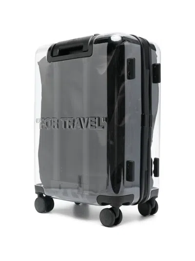 Off-white Arrows Trolley Luggage In Black