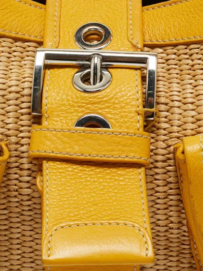 Pre-owned Prada Front-pockets Shoulder Bag In Neutral