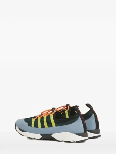 Marni Sneakers Contrasting Sole Low Top Pull Tab In Multi