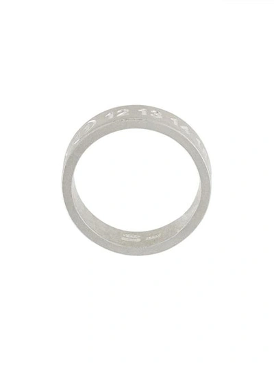 Shop Maison Margiela Engraved Logo Ring