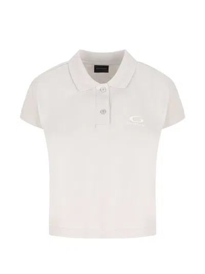 Balenciaga Cotton Pique Polo Shirt With Sport Icon Logo In White